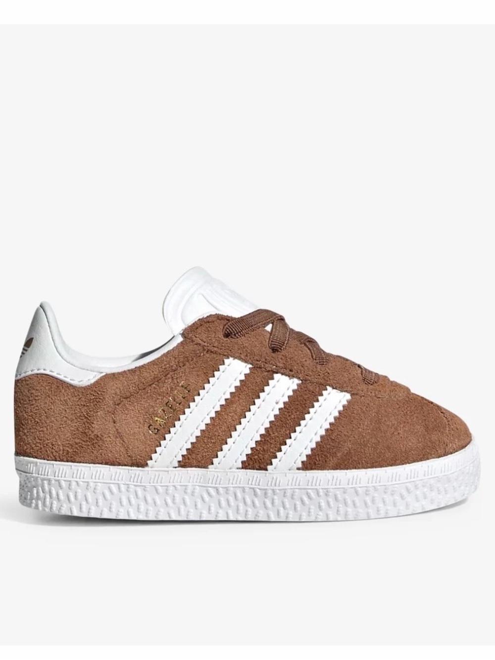 adidas Baby Brown Suede Gazelle Sneakers Size 4K